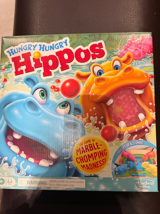 Hasbro Other - Hasbro Hungry Hungry Hippos Game - Blue, Orange & Pink Hippos